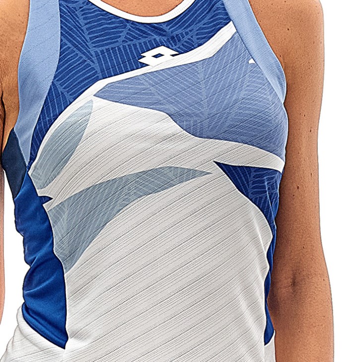 Women Lotto Tech W I D2 Tank Top White / Royal Blue | EX140654D0