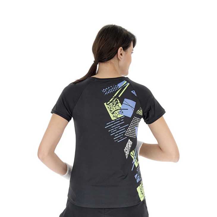 Women Lotto Tech W I D5 T Shirts Black | MA806990Q0