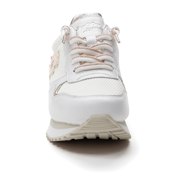 Women Lotto Tokyo Wedge II Fish W Sneakers White | SN942694I6