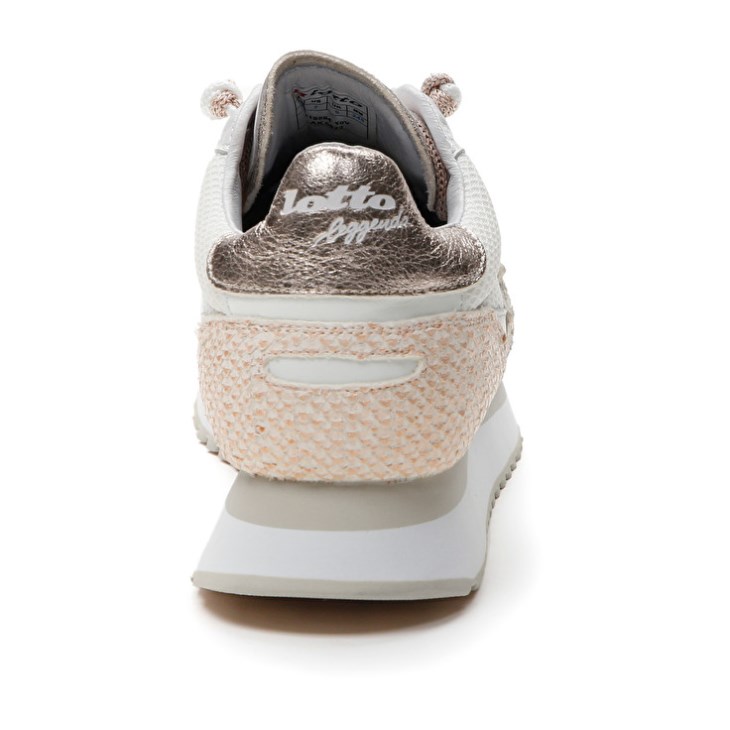 Women Lotto Tokyo Wedge II Fish W Sneakers White | SN942694I6