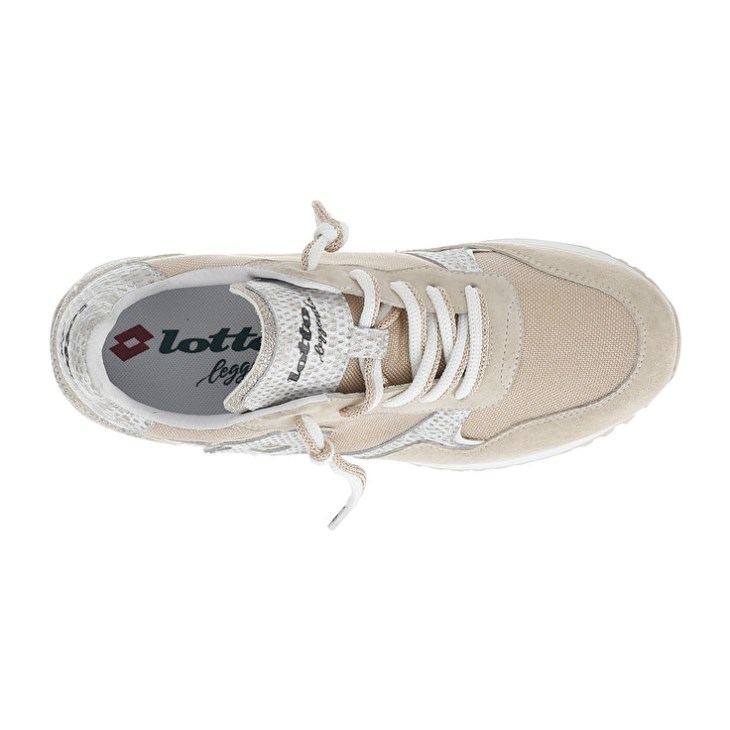Women Lotto Tokyo Wedge II Shiny W Sneakers White / Gold | AR382188O7