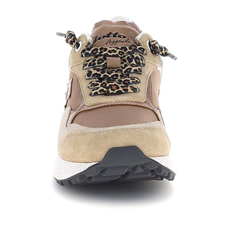 Women Lotto Tokyo Wedge Leo Lace W Sneakers Beige | BH410091T3