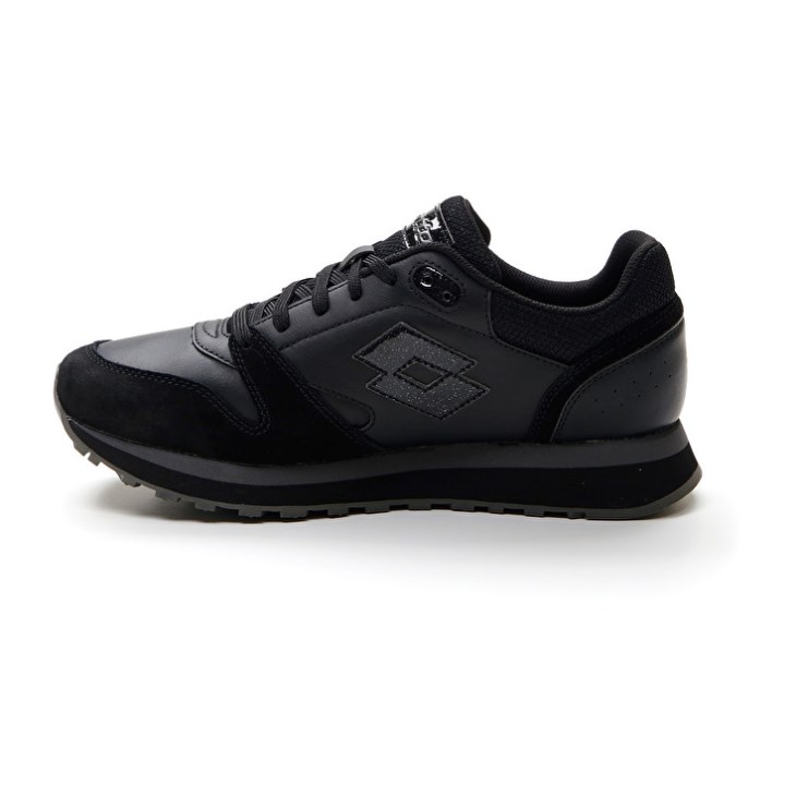 Women Lotto Trainer Wedge III W Sneakers Black | AT832013Y3