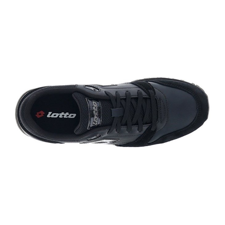 Women Lotto Trainer Wedge III W Sneakers Black | AT832013Y3