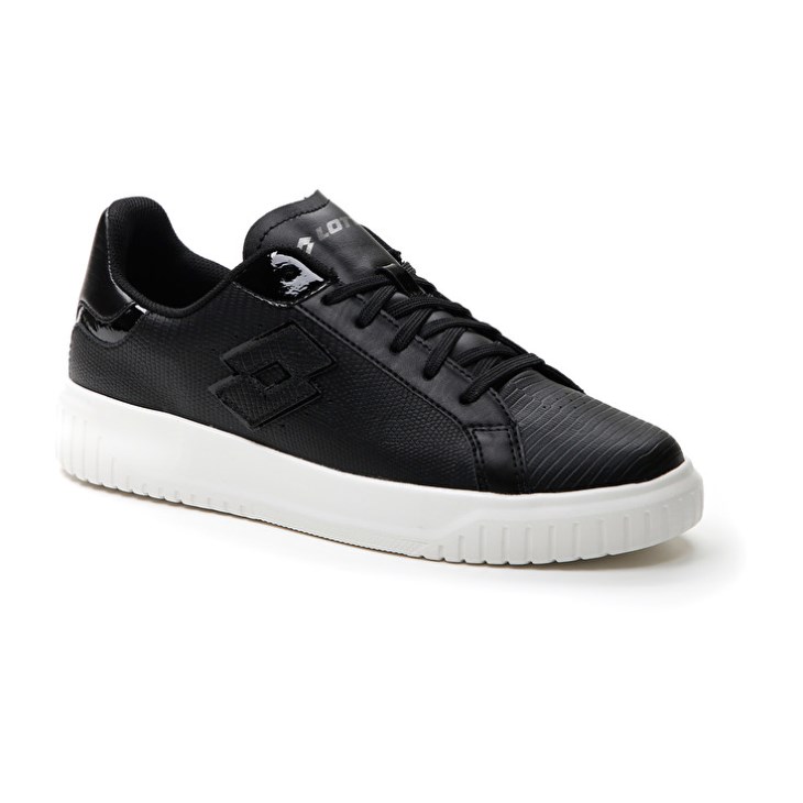 Women Lotto Venus AMF III Snake W Sneakers Black | VX525462I7