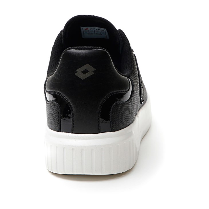 Women Lotto Venus AMF III Snake W Sneakers Black | VX525462I7