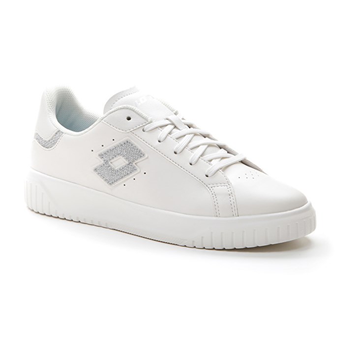 Women Lotto Venus AMF II Glitter W Sneakers White / Silver | FE623272I9
