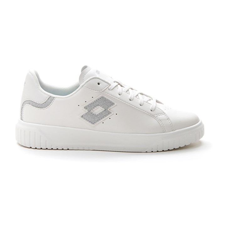 Women Lotto Venus AMF II Glitter W Sneakers White / Silver | FE623272I9