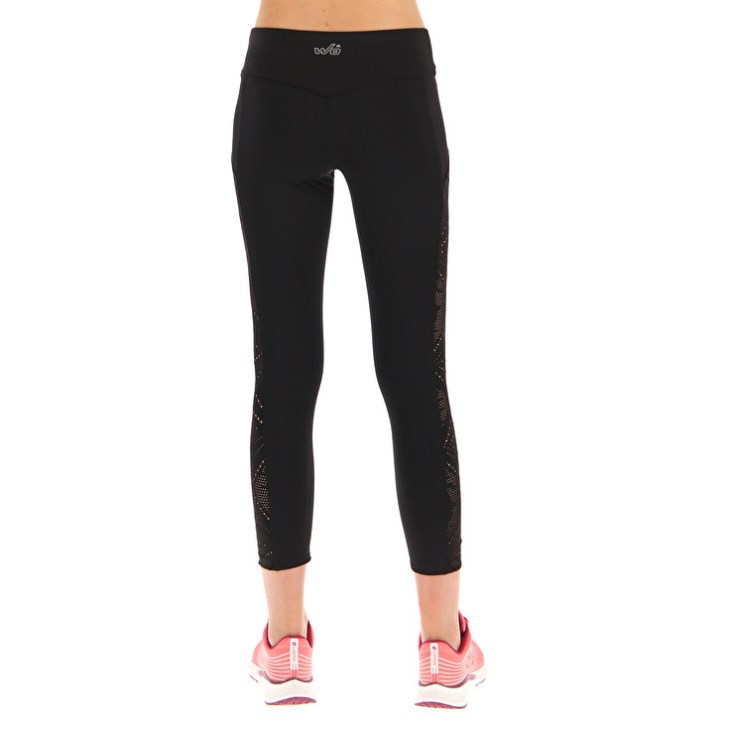 Women Lotto Workout Capri W Pants Black | KI371477G6