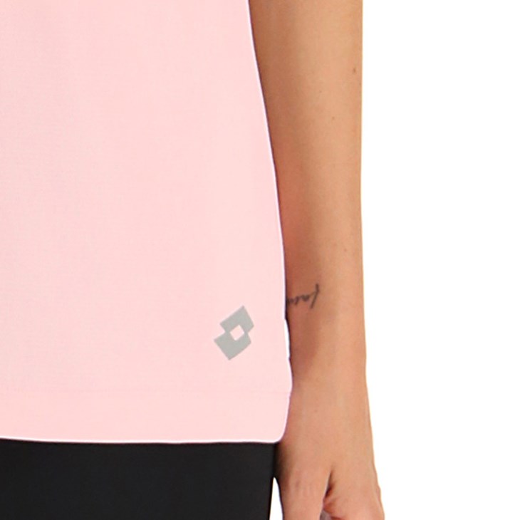 Women Lotto Workout Over W T Shirts Pink | JY593239B3