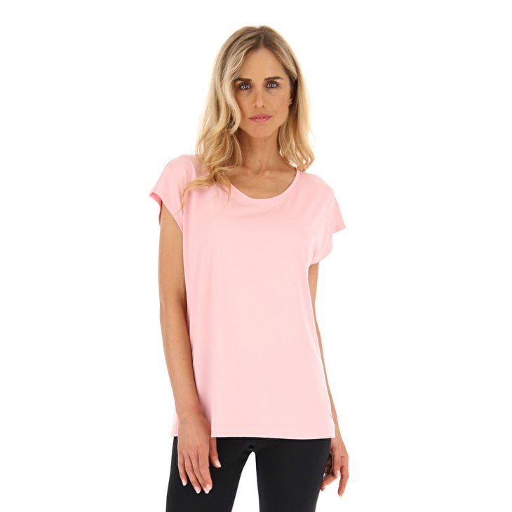 Women Lotto Workout Over W T Shirts Pink | JY593239B3
